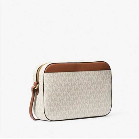 Michael Kors Jet Set Large Logo Crossbody Bag -Vanilla - NWT - Picture 7 of 7